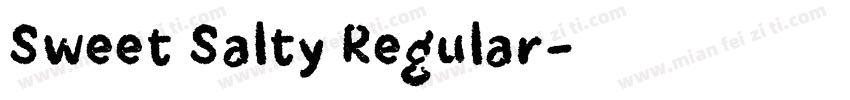 Sweet Salty Regular字体转换